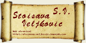 Stoisava Veljković vizit kartica